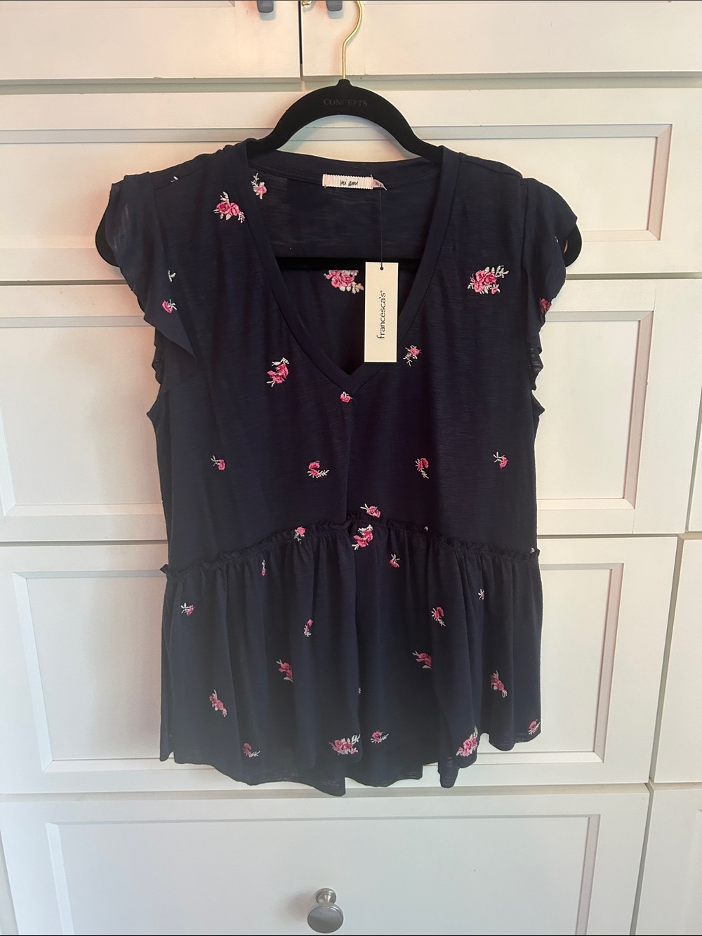 Mi Ami Blue small Floral Top